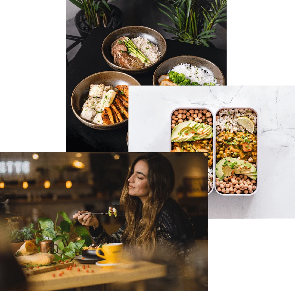 A selection of fresh meals from the Omnifood website